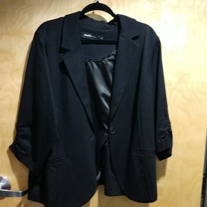 Torrid black blazer (partial sleeve)